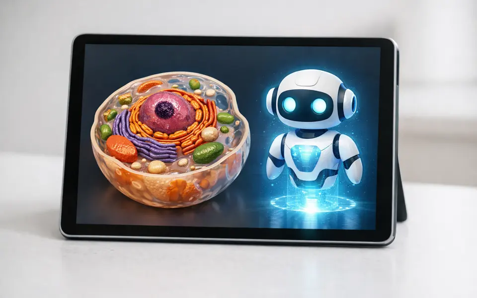 Close-up visual clues that help distinguish biology tutor ai